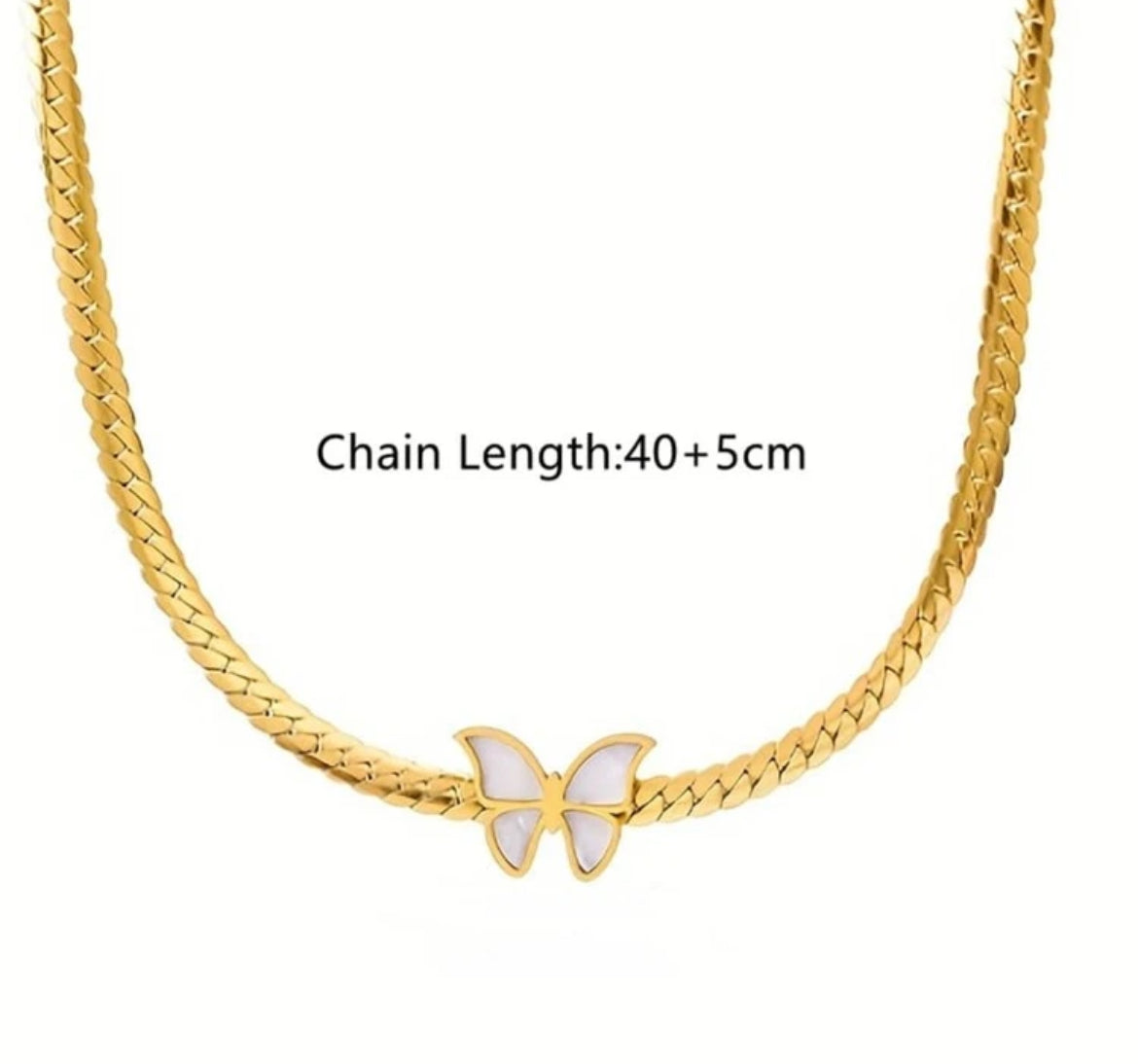 Butterfly Solid Necklace