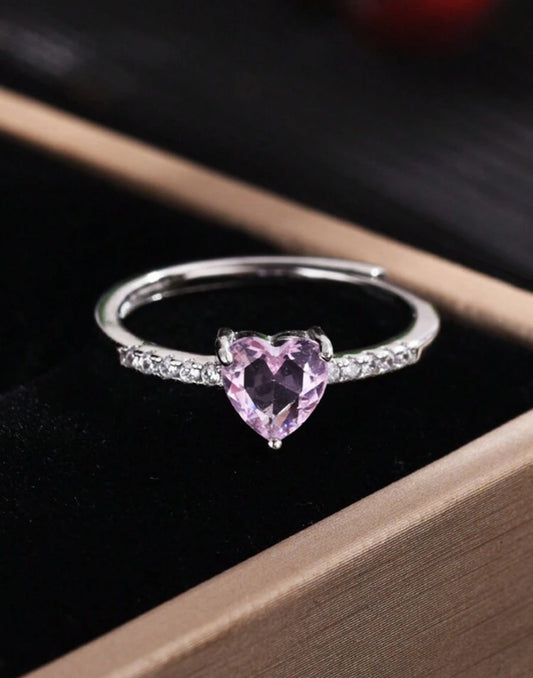 Rose Heart Shaped Ring