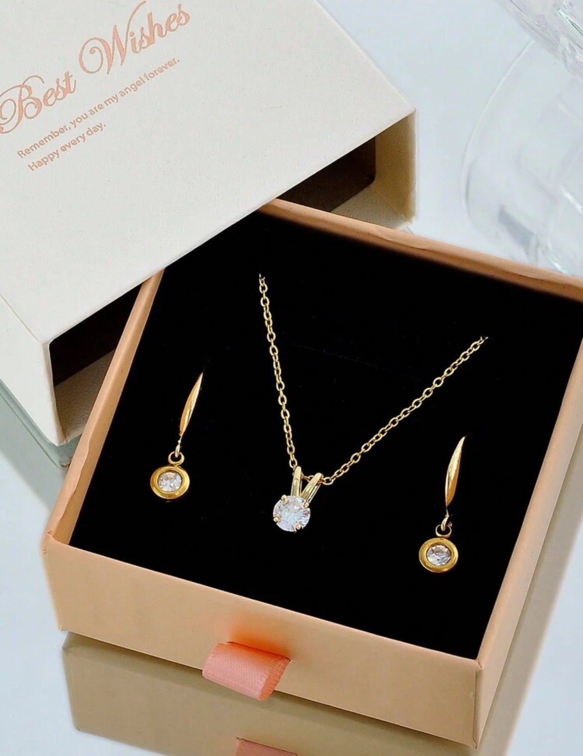 18K gold plated Jess Necklace Set