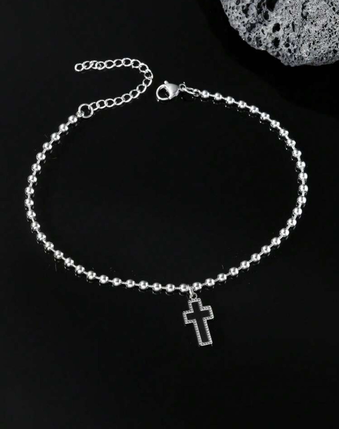 Cross anklet