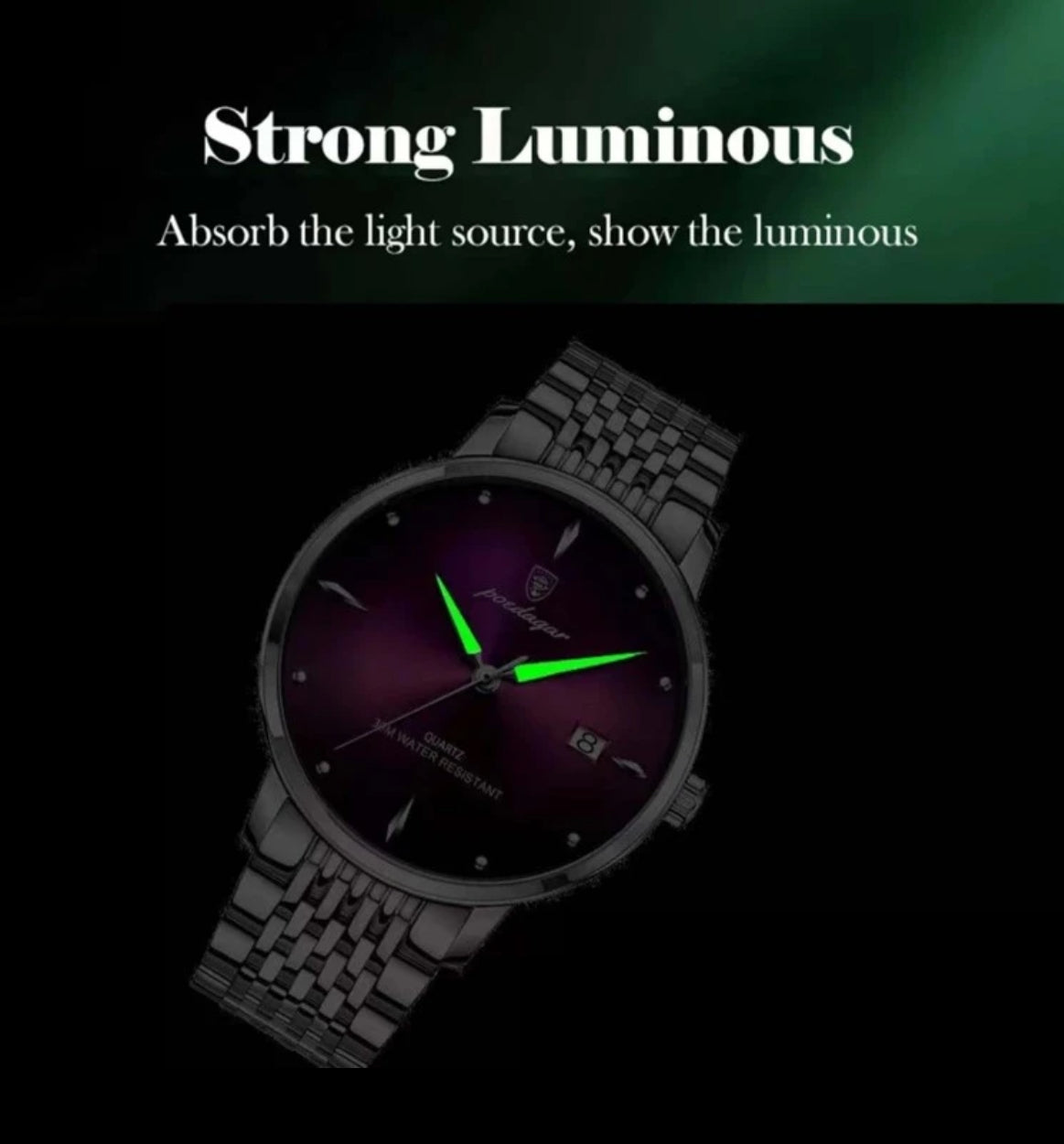 Purple Port Stainless Steel men’s watch