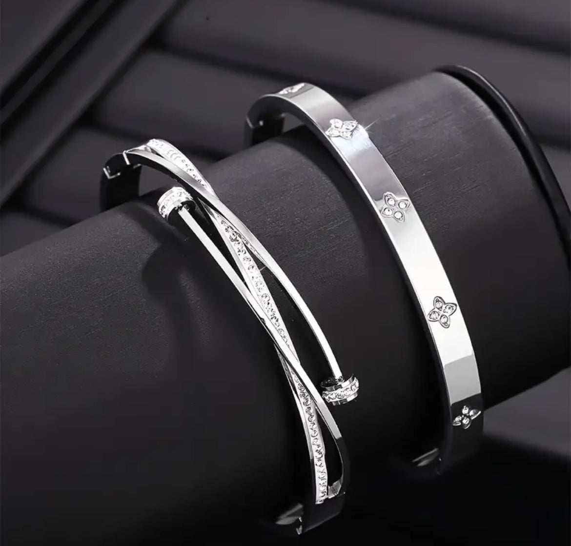 Noir Knot 2pc bracelet set