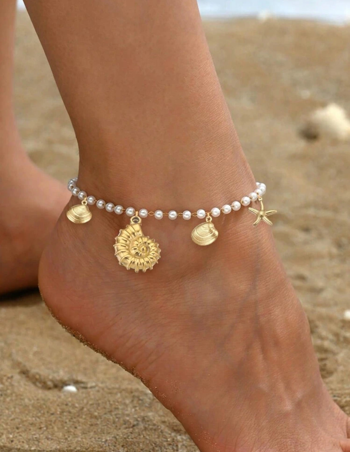 14k gold plated Anklets