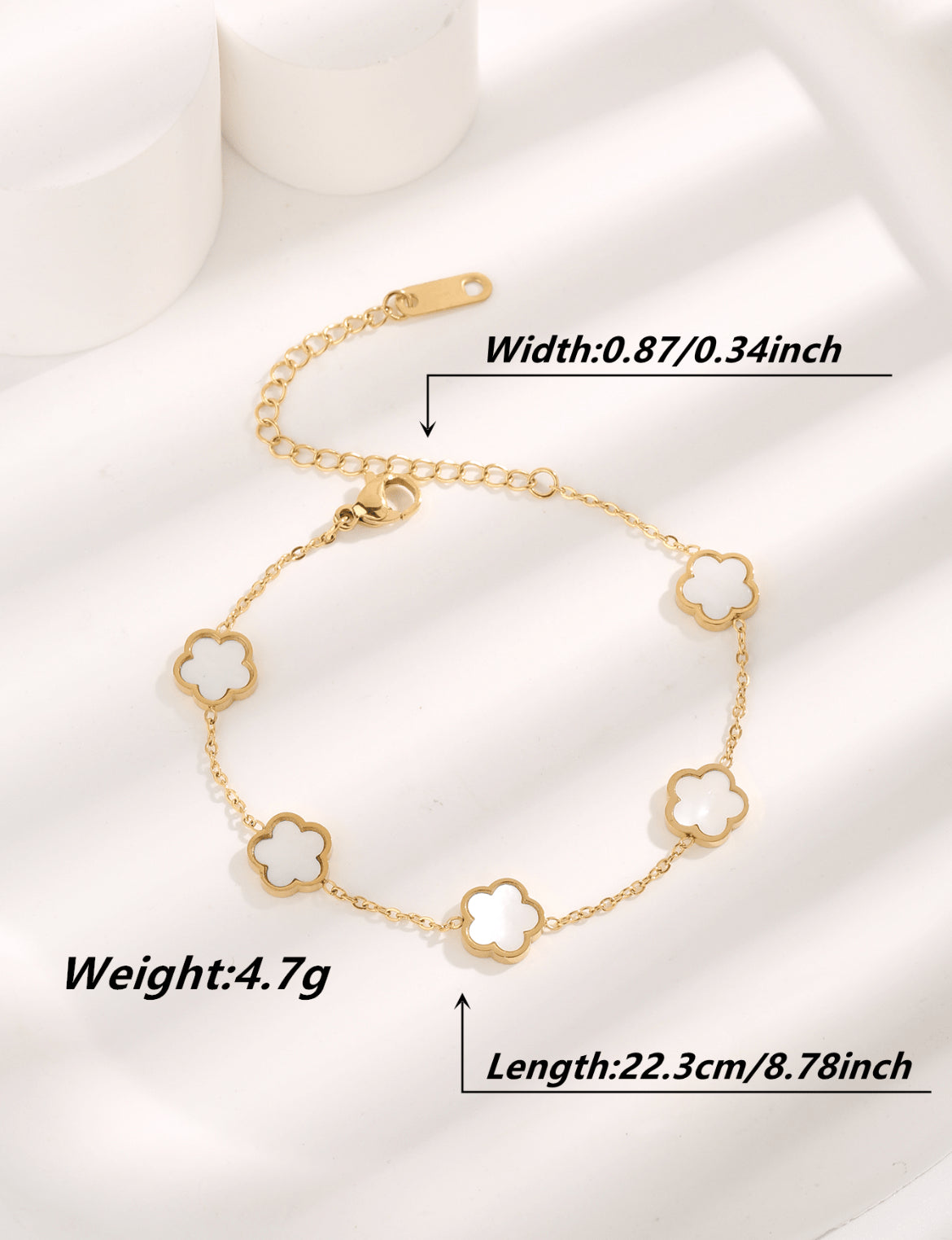 Clover Stainless steel bracelet