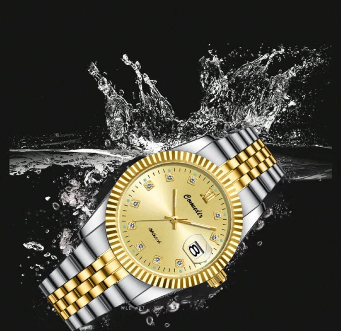 Couples Stainless Steel Watch Set