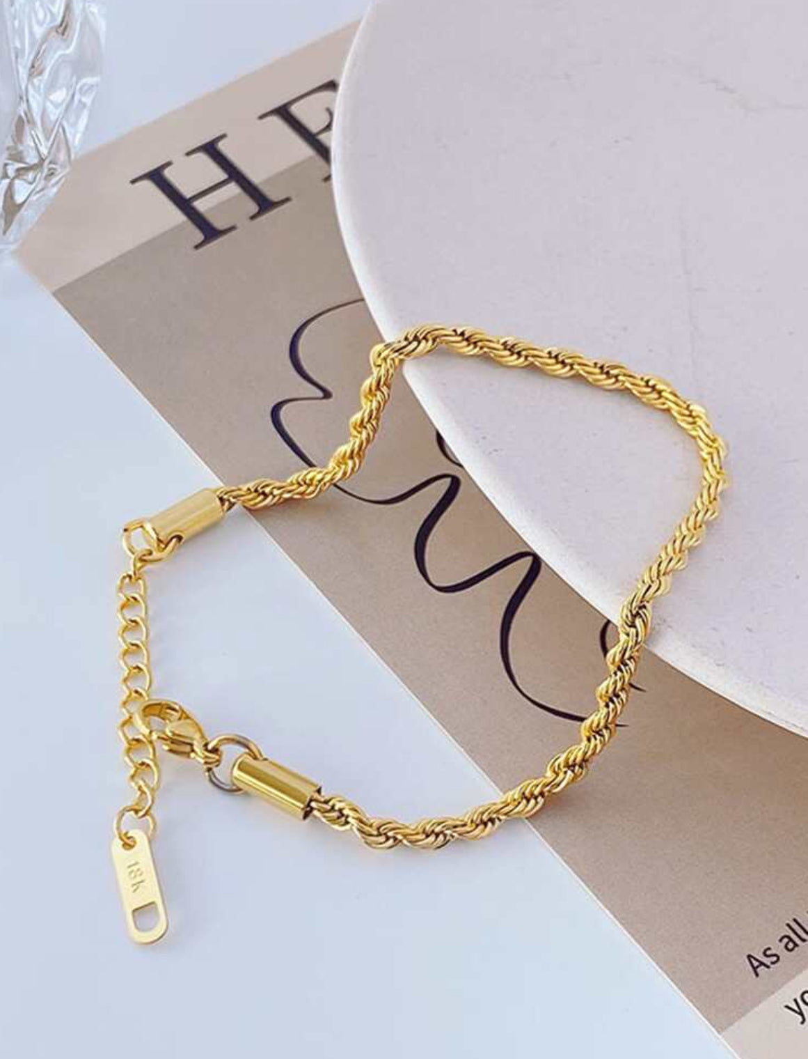 Twist Curb Stainless Steel bracelet