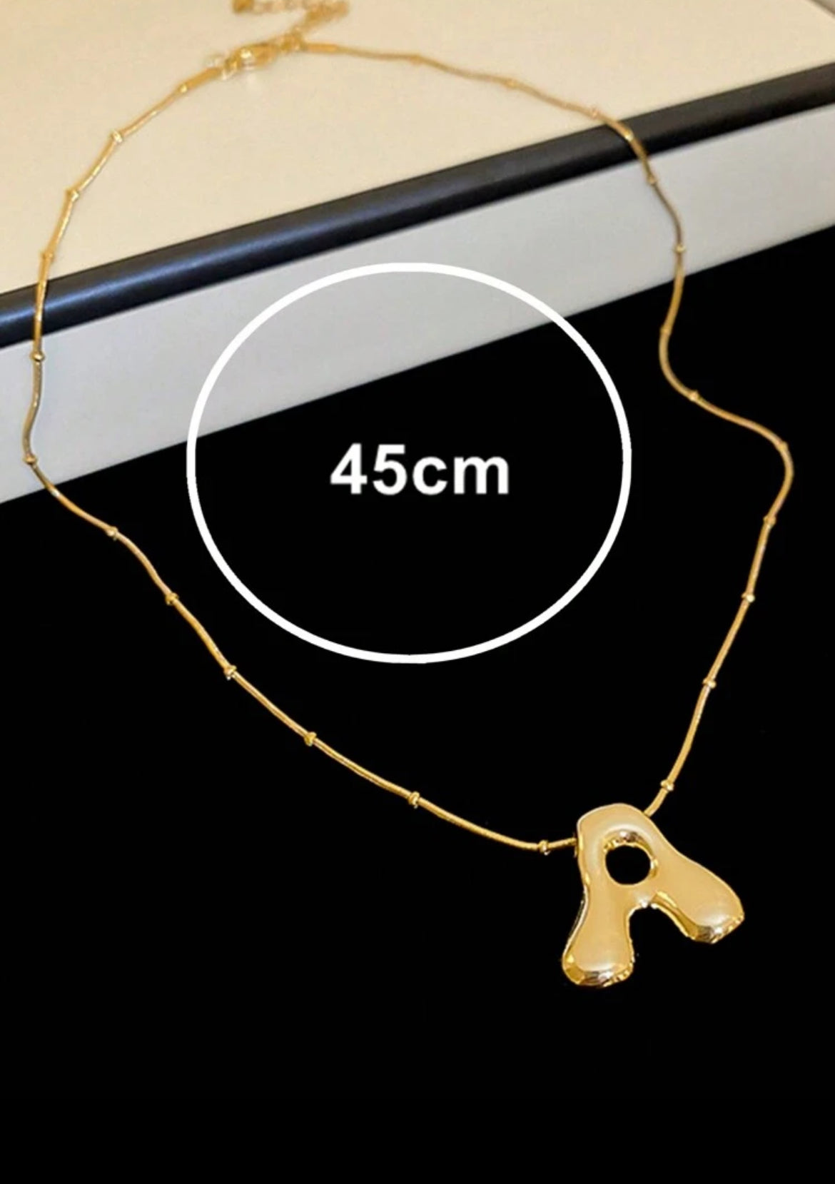 Chucky 3D initial necklace