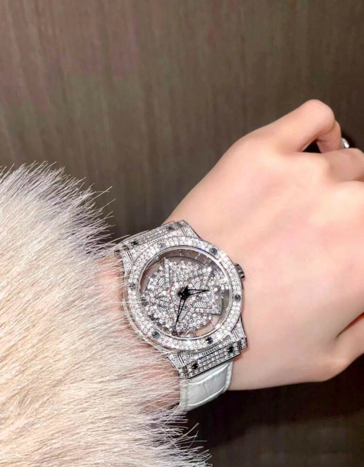Snowflake Transparent Icey Womans Watch