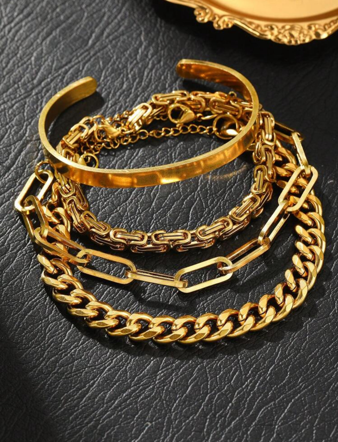 4pc Becky Stainless Steel bracelets