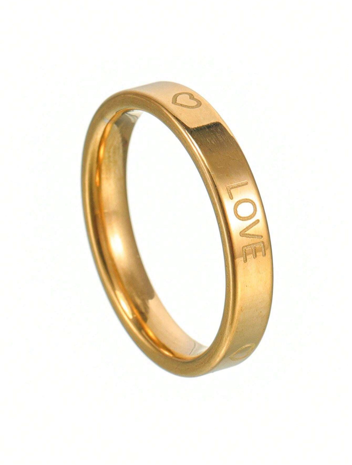 Mona Love Engraved Stainless Steel Ring