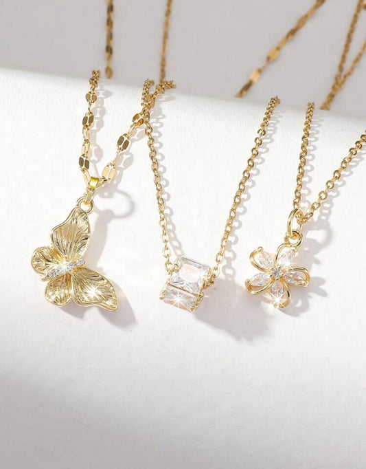 3pc Flower Elegant Necklace set