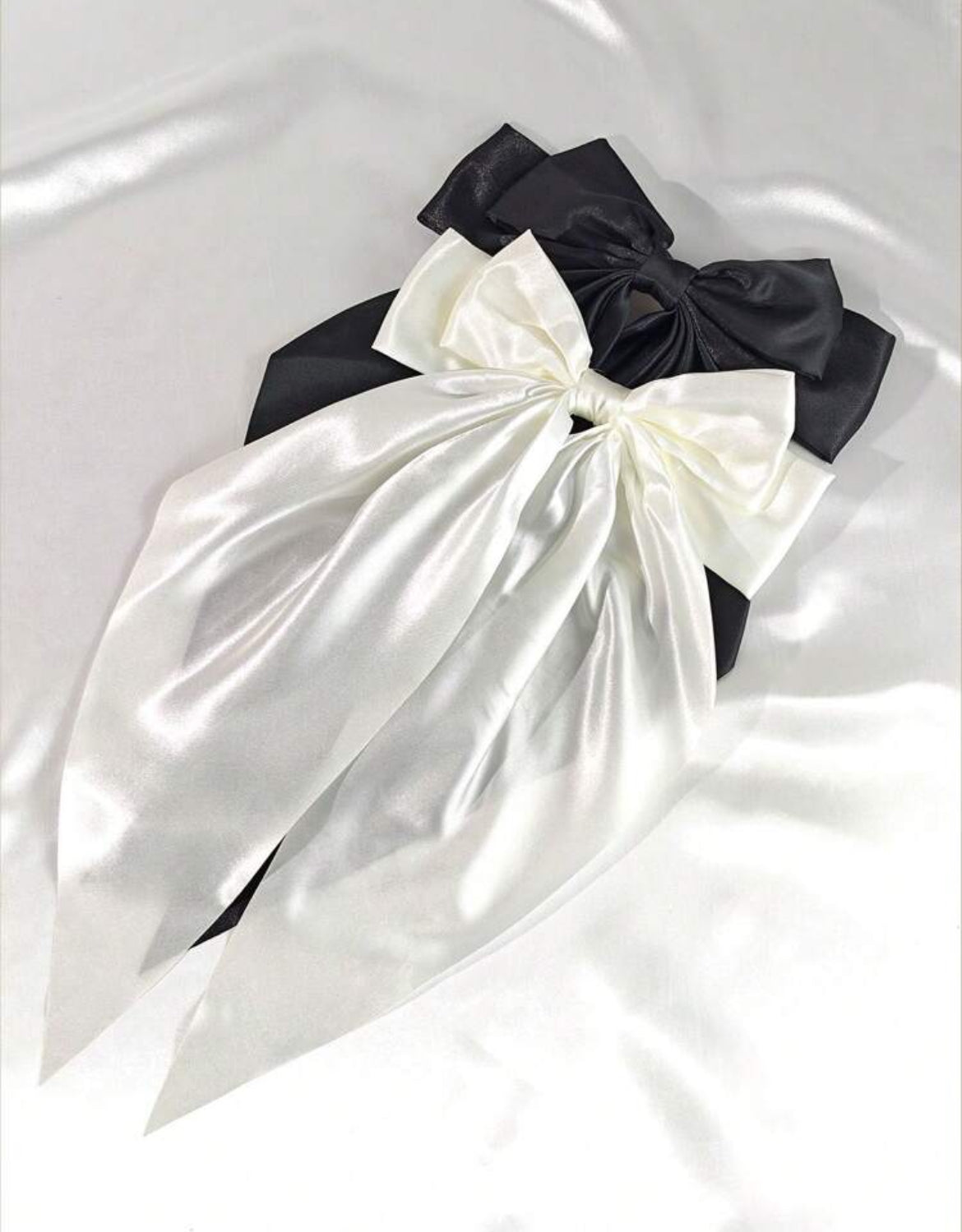 6pc Large Bow hair clips