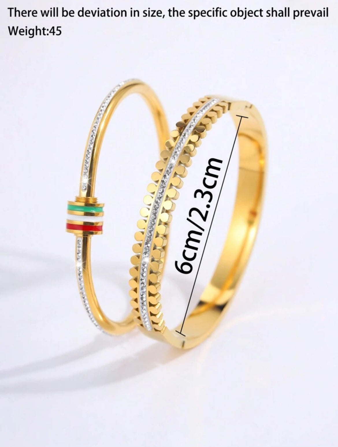 2pc Opel Stainless Steel bracelets