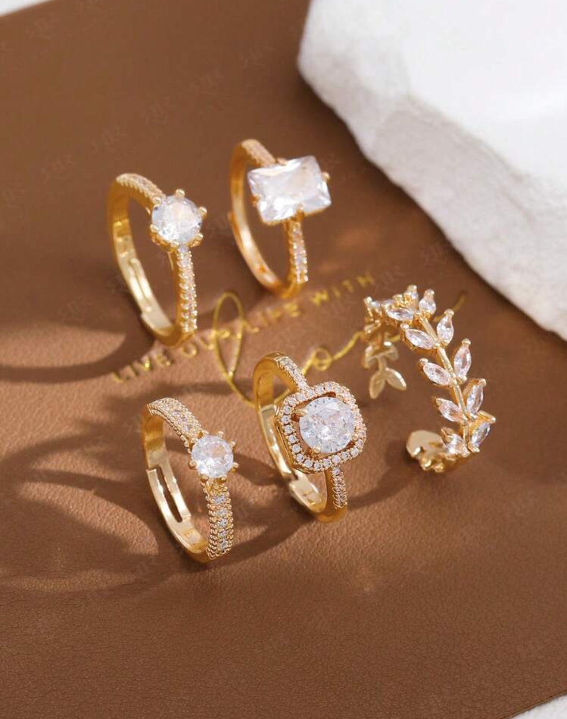 5pc Vada Elegant Ring Set