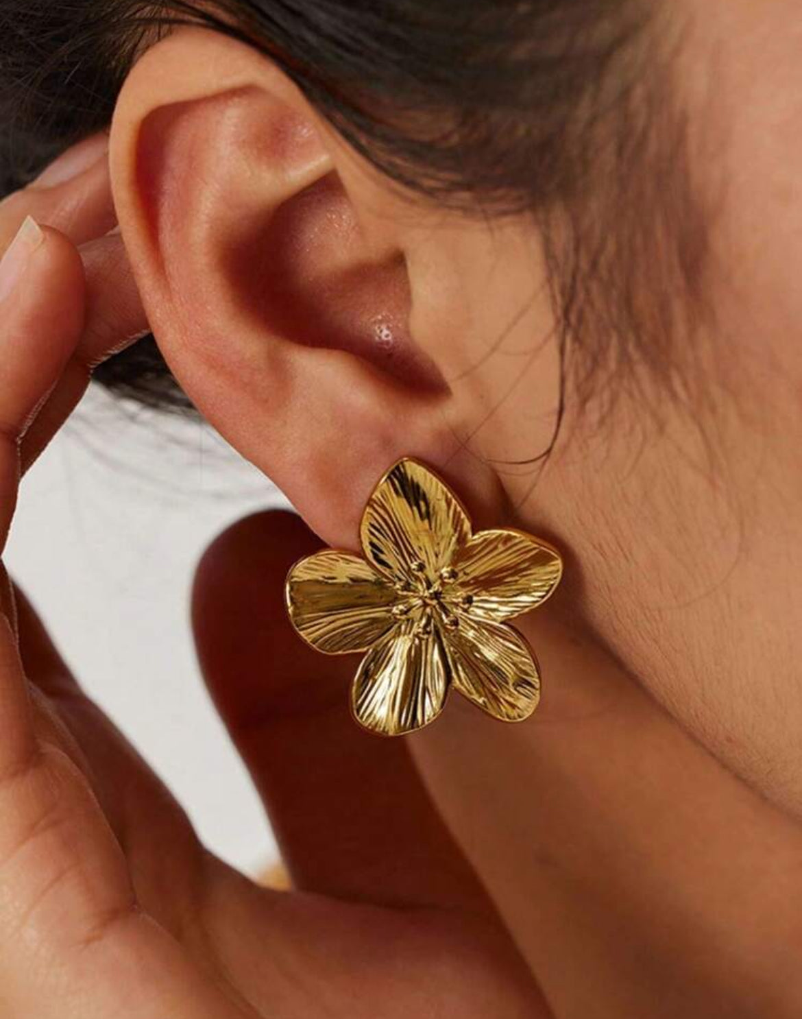 18K Gold plated Aquamarine Earrings