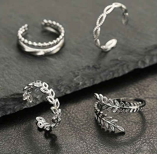 4pc Emi ring set