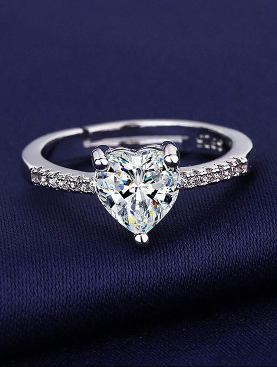 Rose Heart Shaped Ring