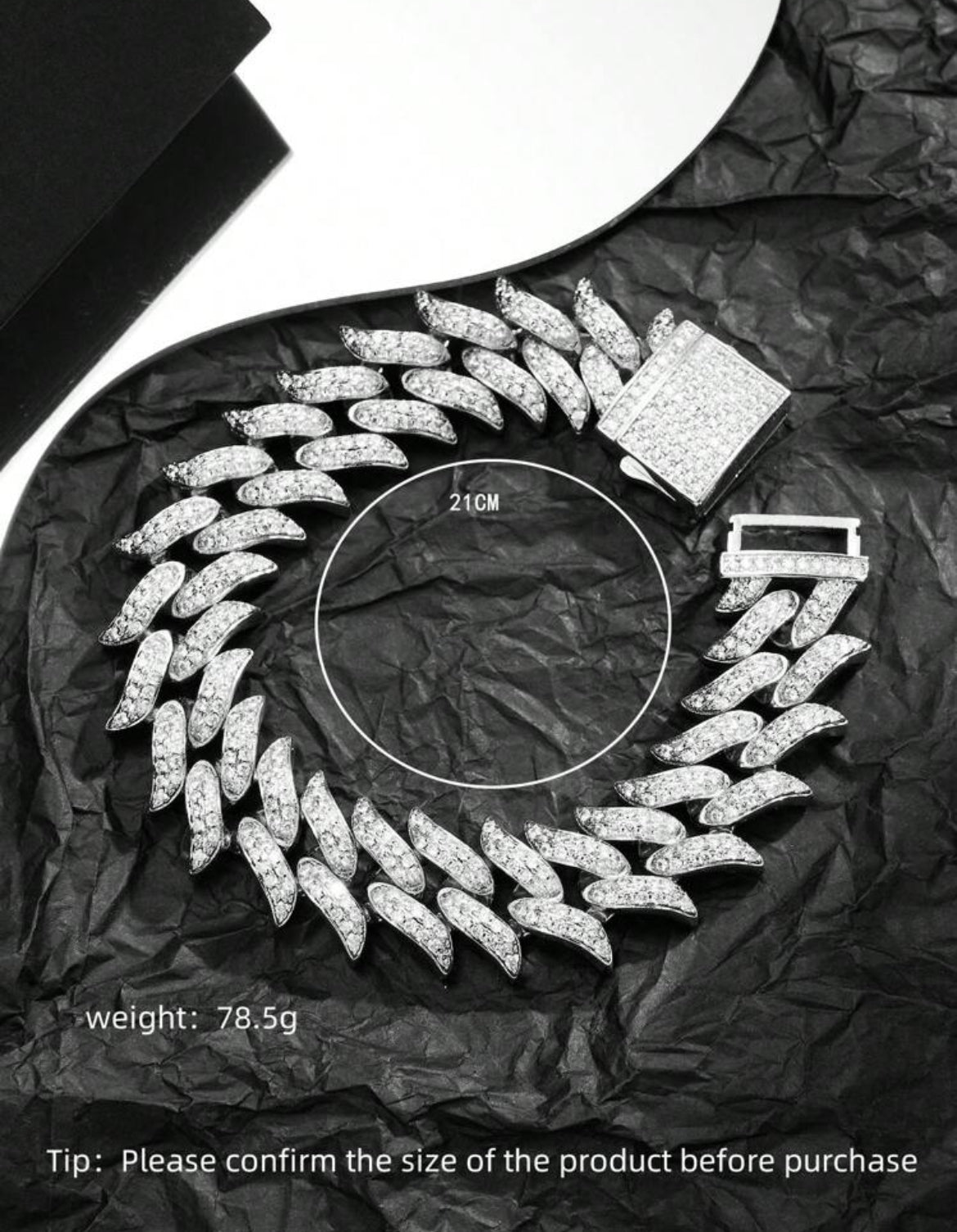 Spiky Luxury 18K gold plated bracelet