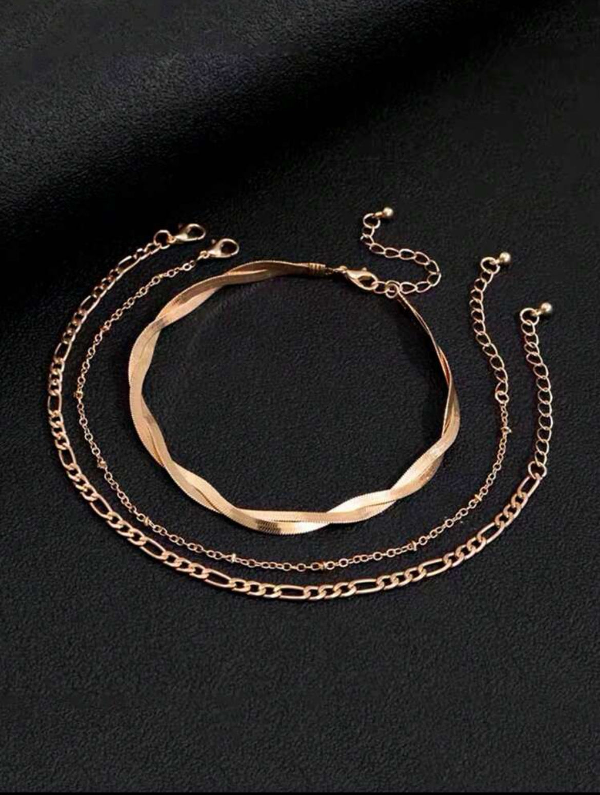 3pc Koko Anklet Set