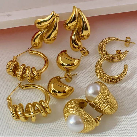 Golden Glaze 24K gold plated earrings