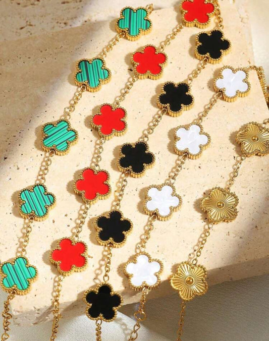 Titanium Steel Clover bracelets