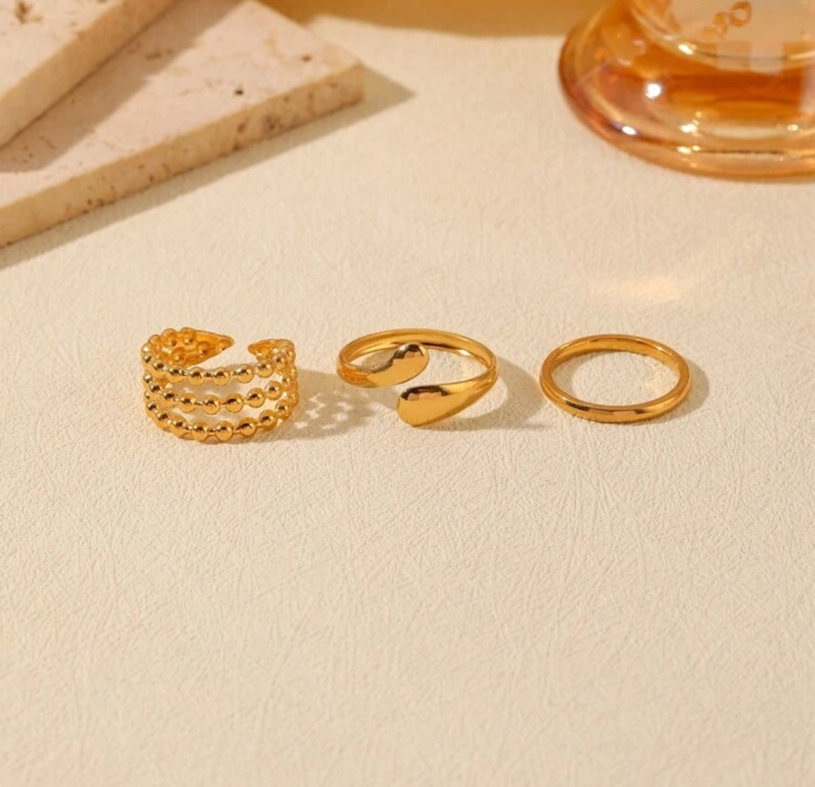 3pc Stella Ring Set