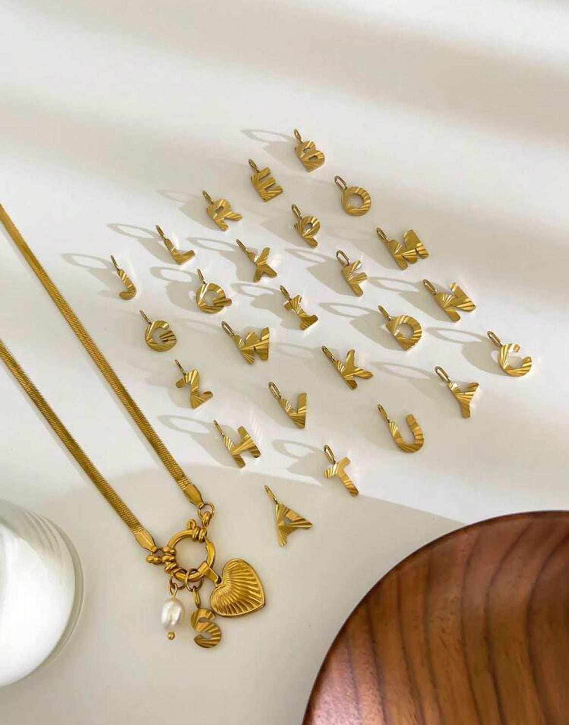 Vicky Flat Initial Necklace