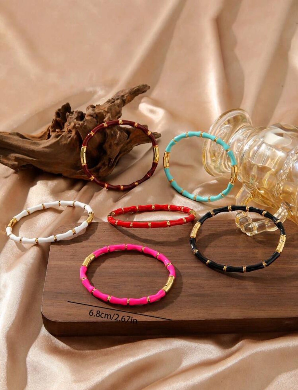 18K Stainless Steel bamboo bracelets