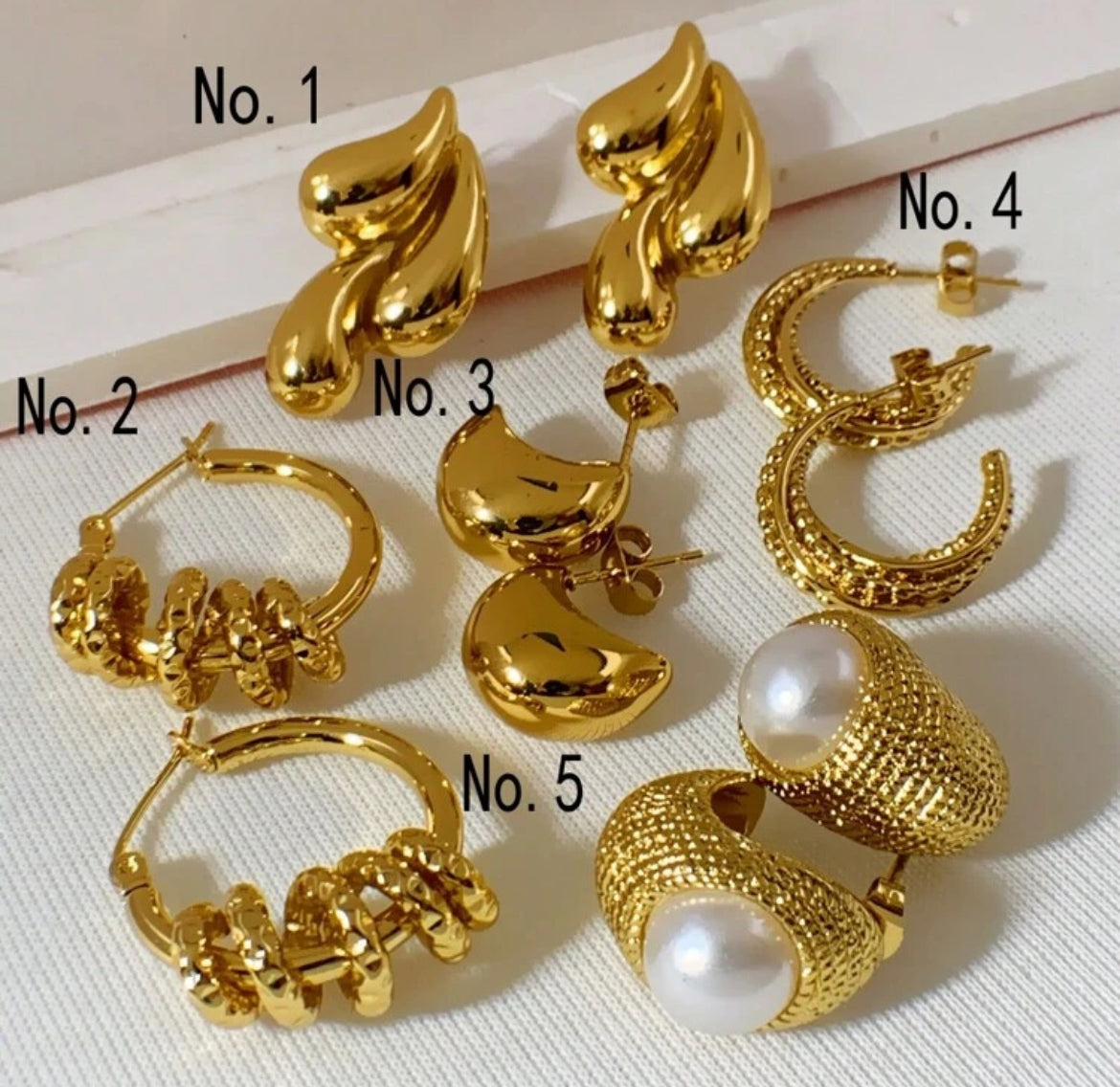 Golden Glaze 24K gold plated earrings