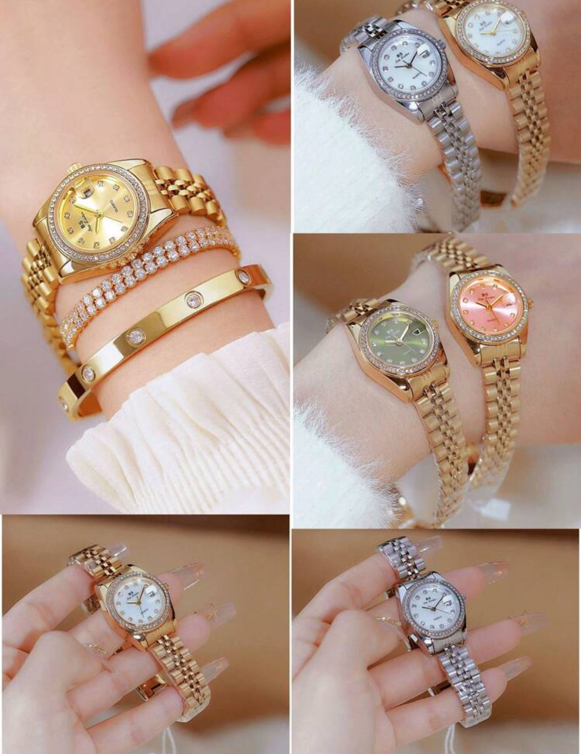Bee Sister Elegant Gold Watch for ladies