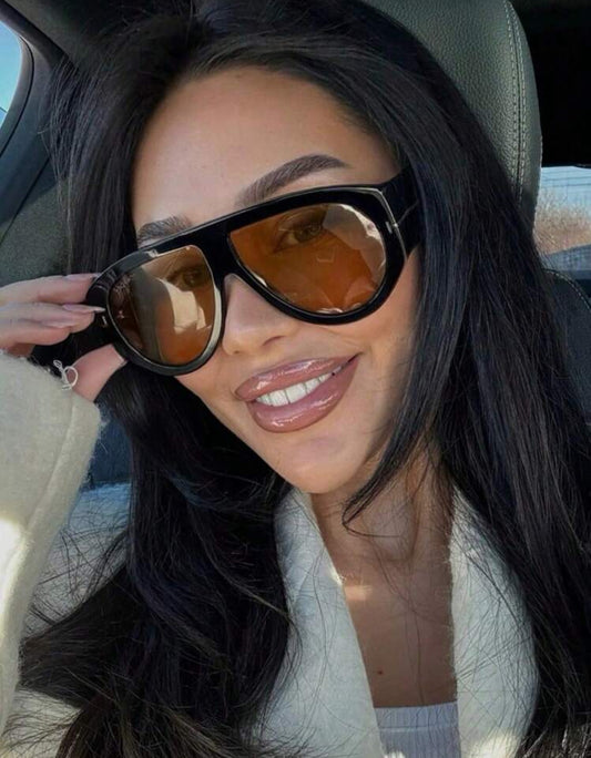 Retro large Frame Sunglasses