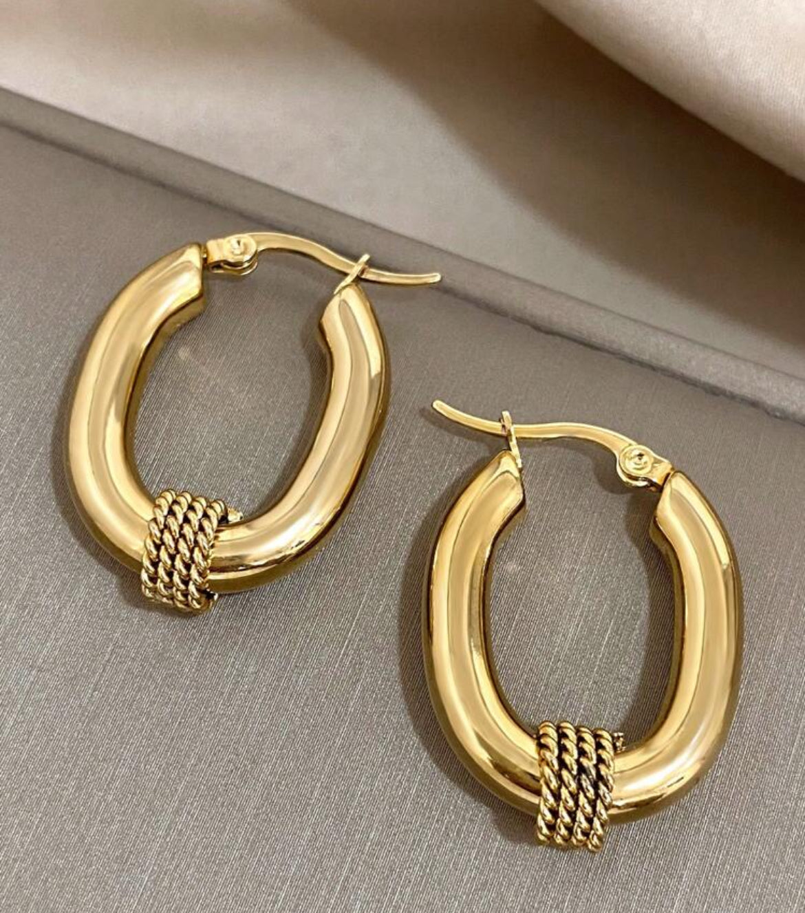 Samba Stainless Steel hoop earrings