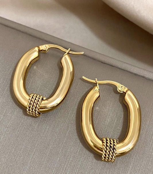 Samba Stainless Steel hoop earrings