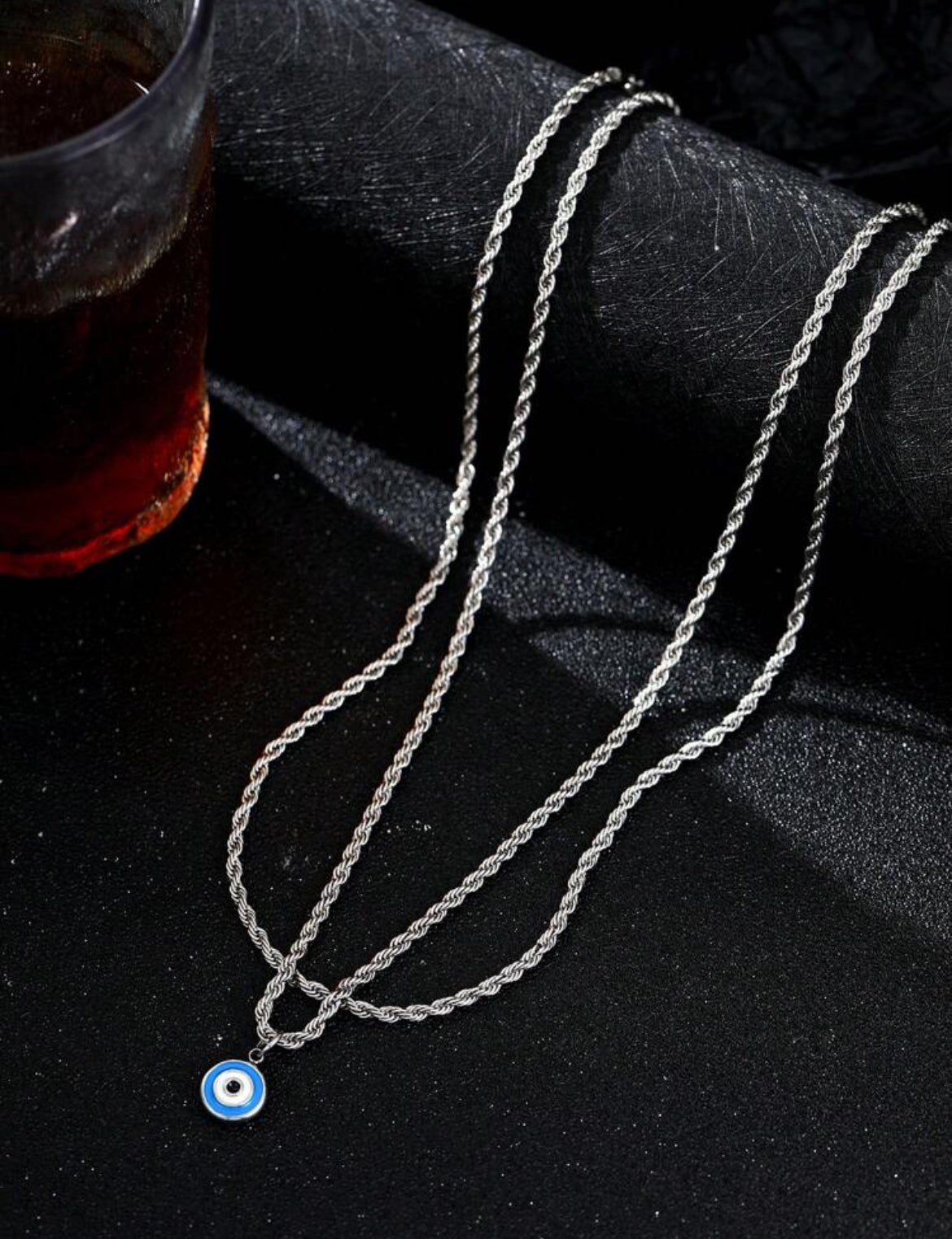 Evil Eye pendant necklace for men
