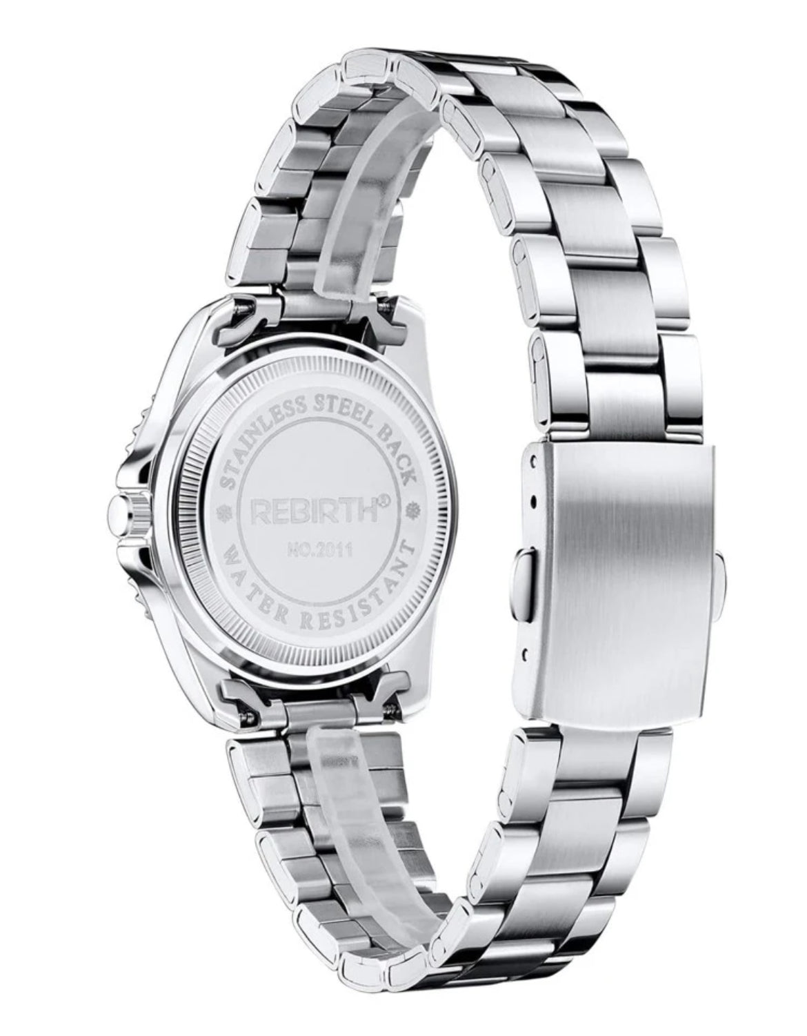 Rebirth woman’s elegant stainless steel watch