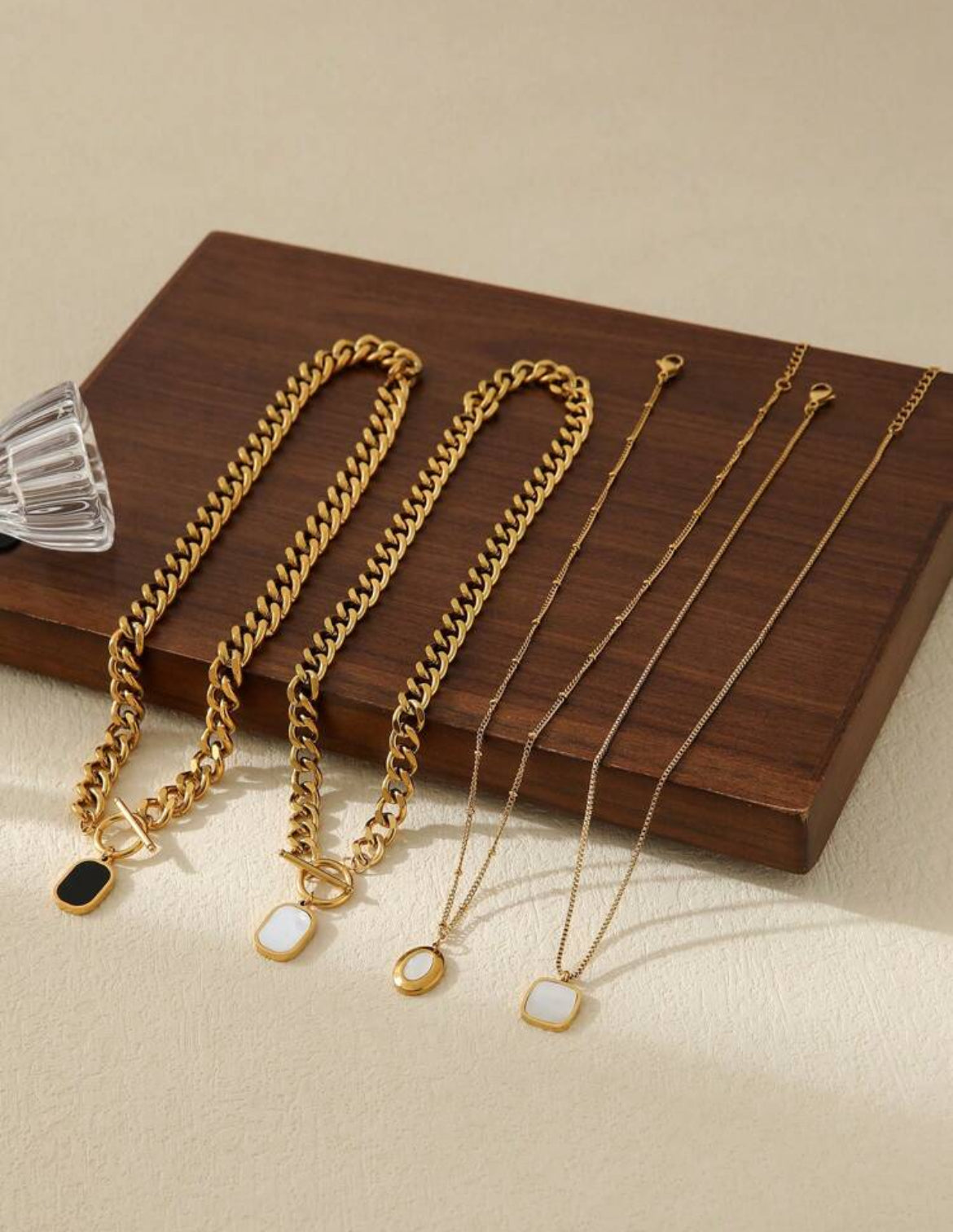 18K gold plated statement necklaces