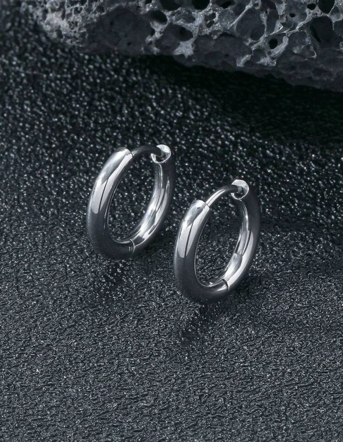 Stainless steel men’s earrings
