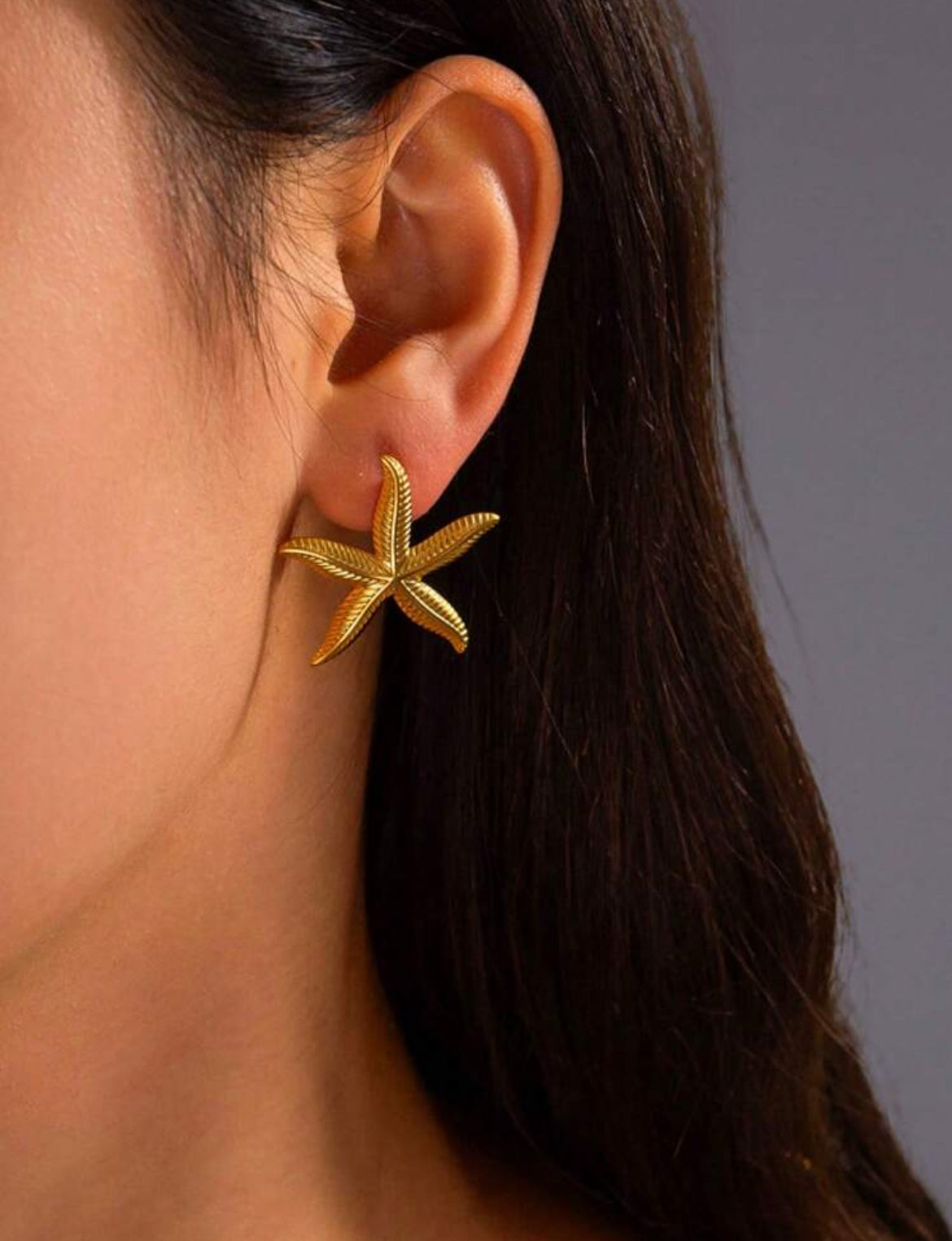 18K Gold plated Aquamarine Earrings