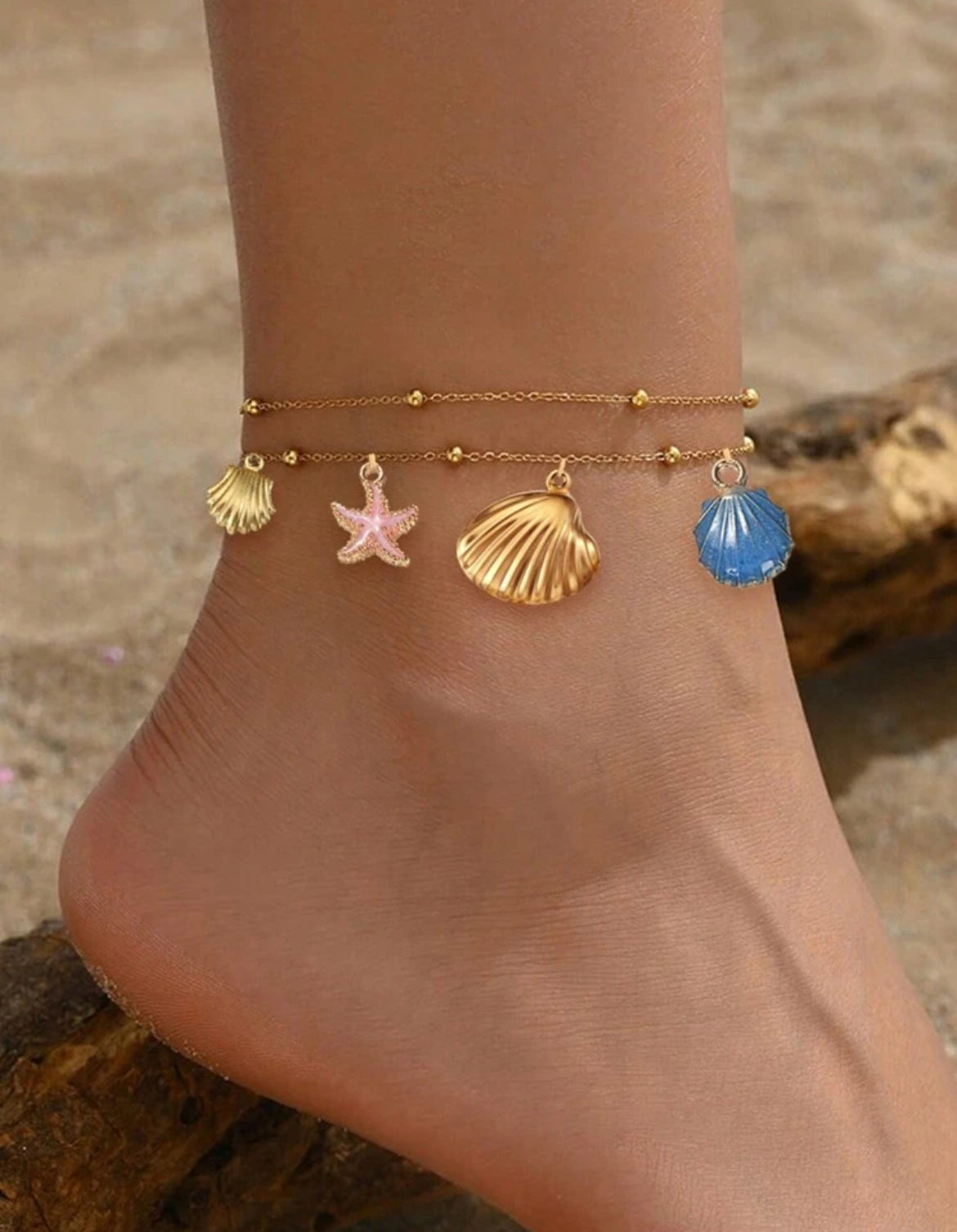 14k gold plated Anklets