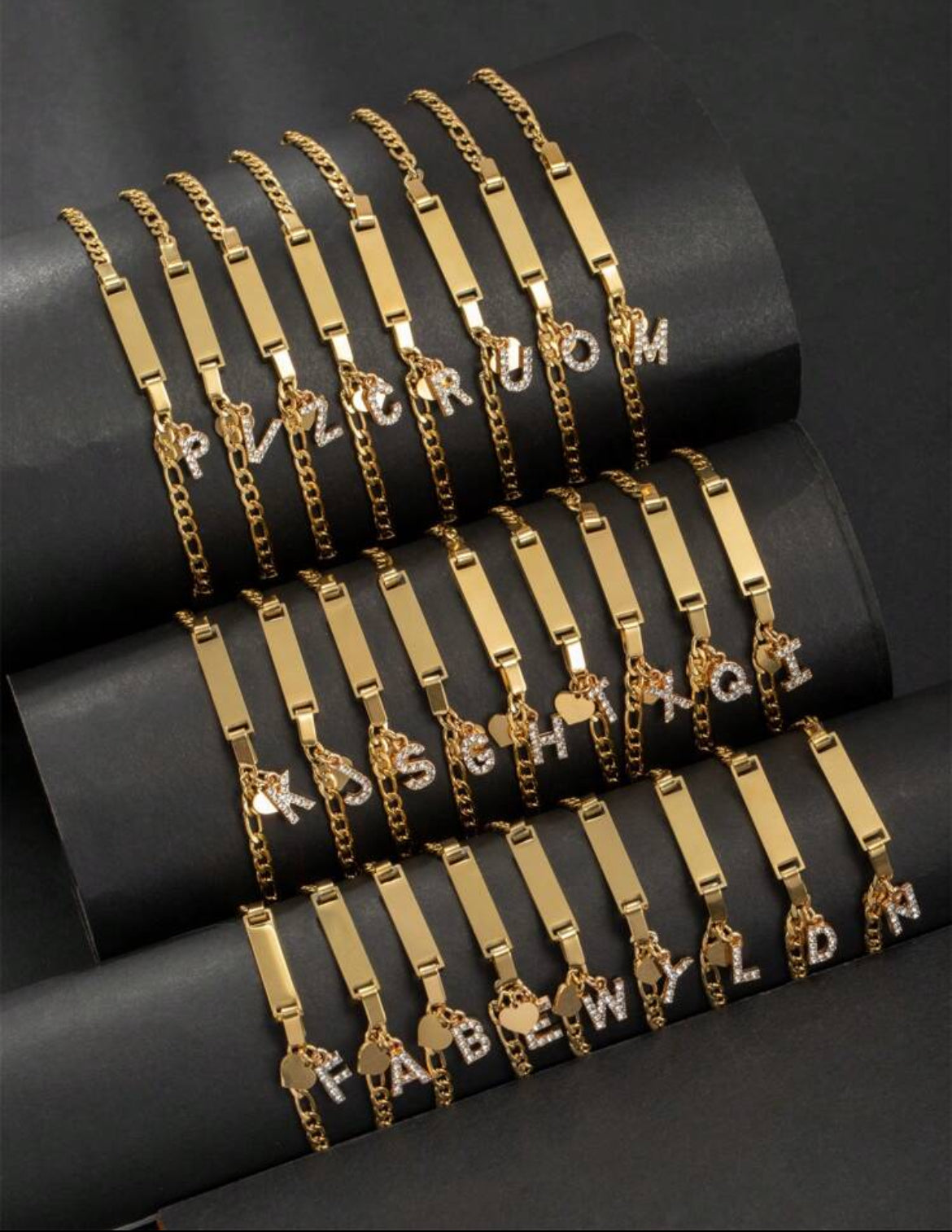 Light Weight Initial Bracelets