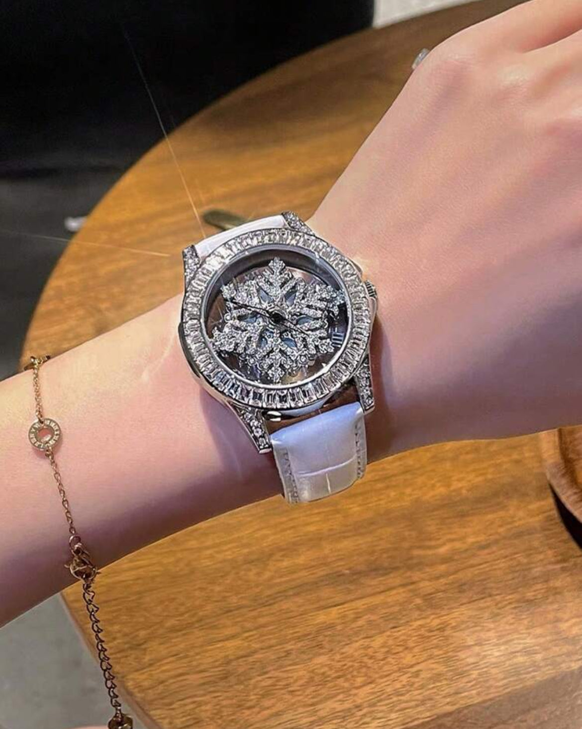 Snowflake Transparent Icey Womans Watch