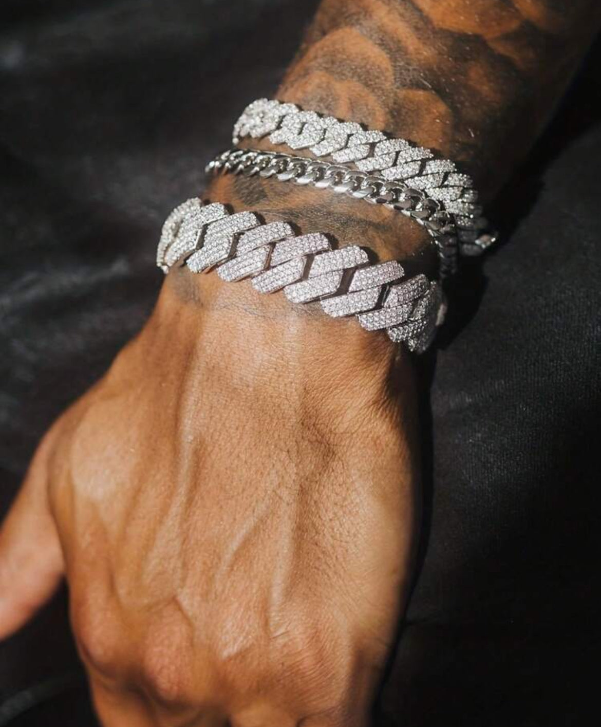 Drill Icey Bracelet for men