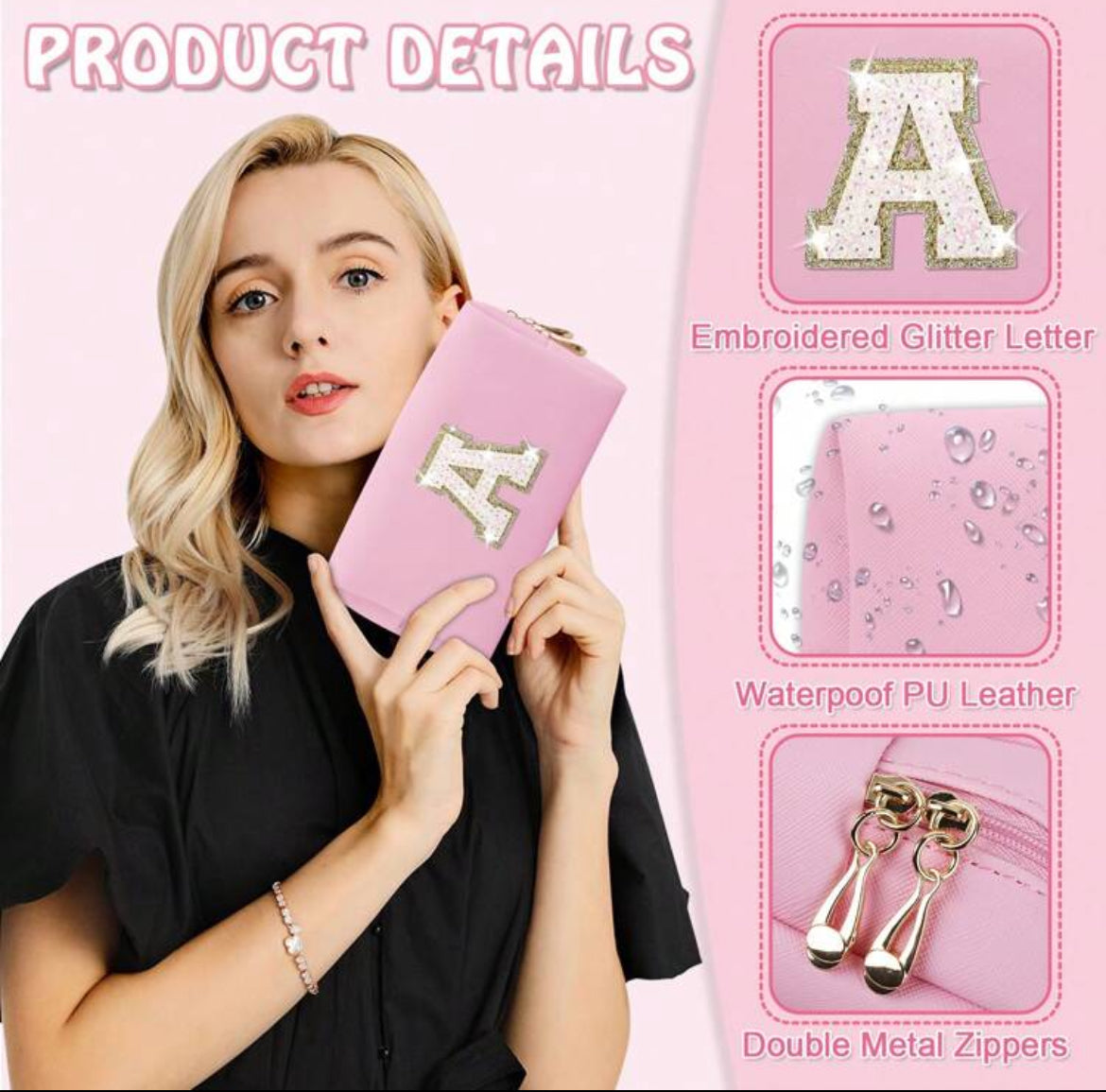 Cute personalized cosmetics bag