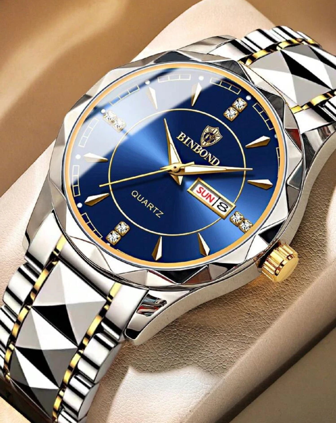 Bond Luxury Stainless Steel Watch for men .