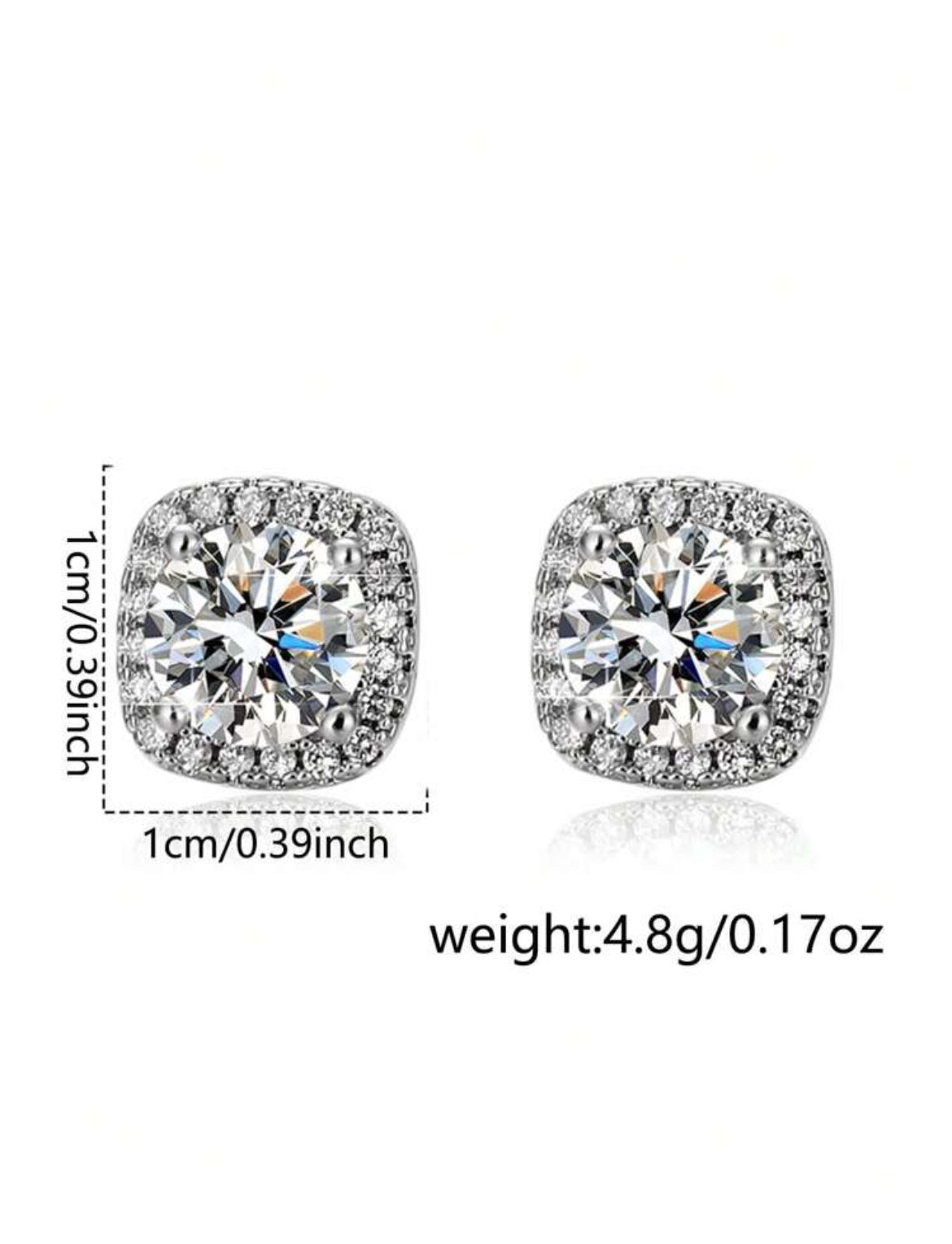 Bling Bling men’s stainless steel stud earrings