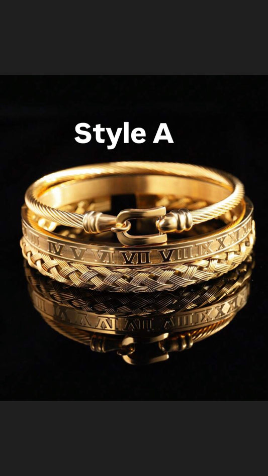 3pc Greece Men’s Bracelets