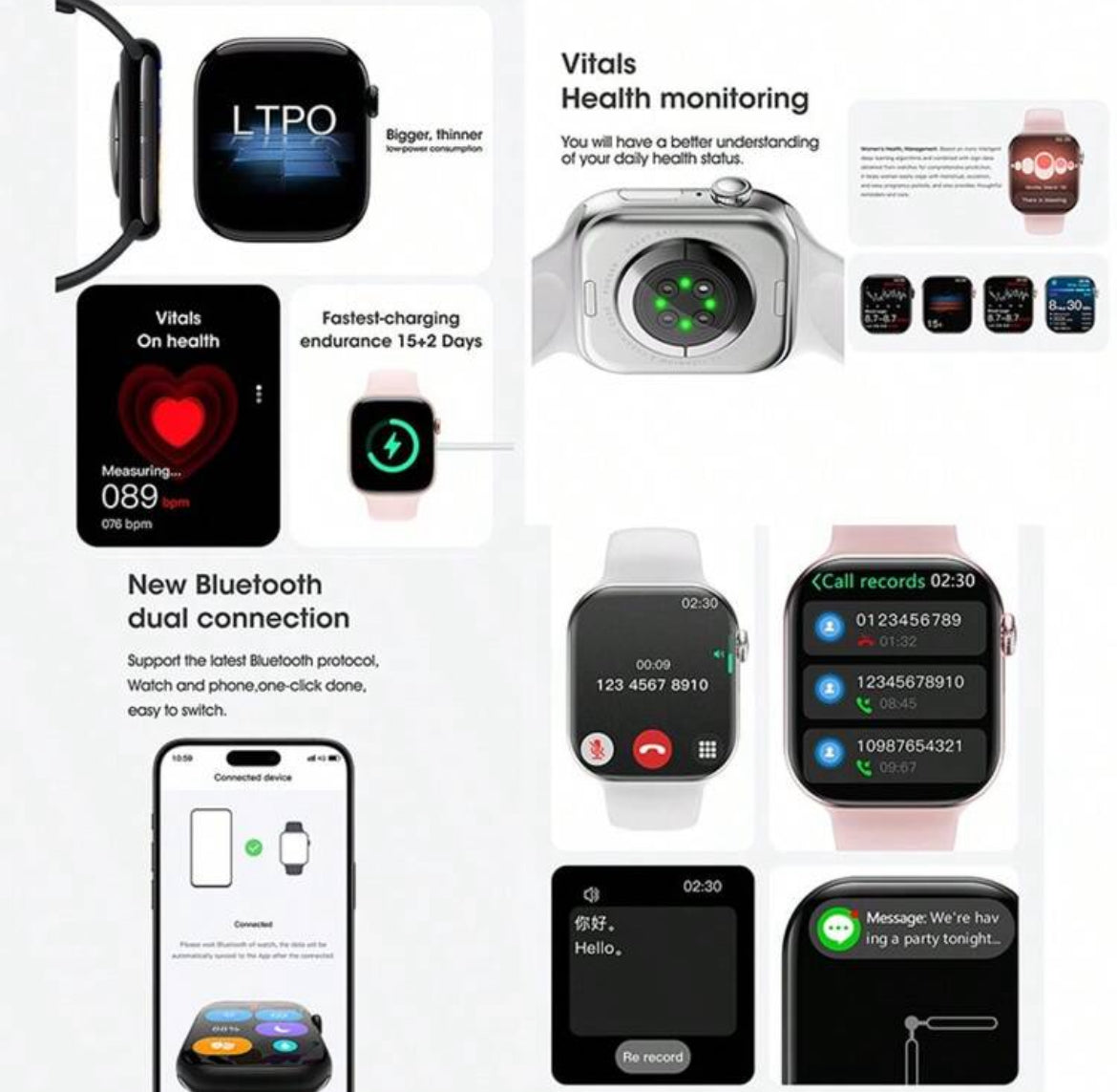 S10 smart watch (unisex)