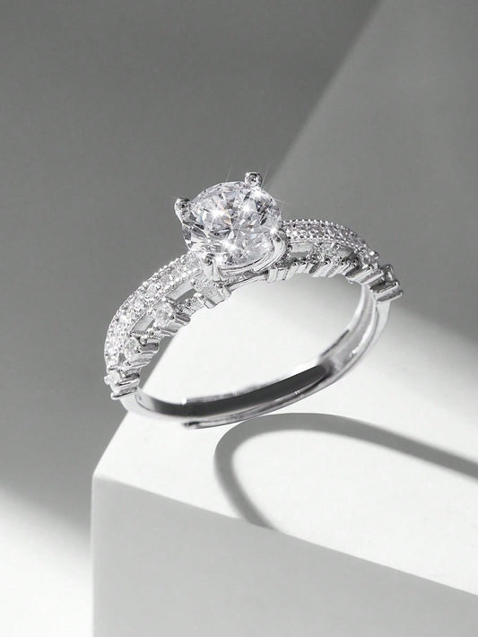 925 Sterling Silver Diamond Ring