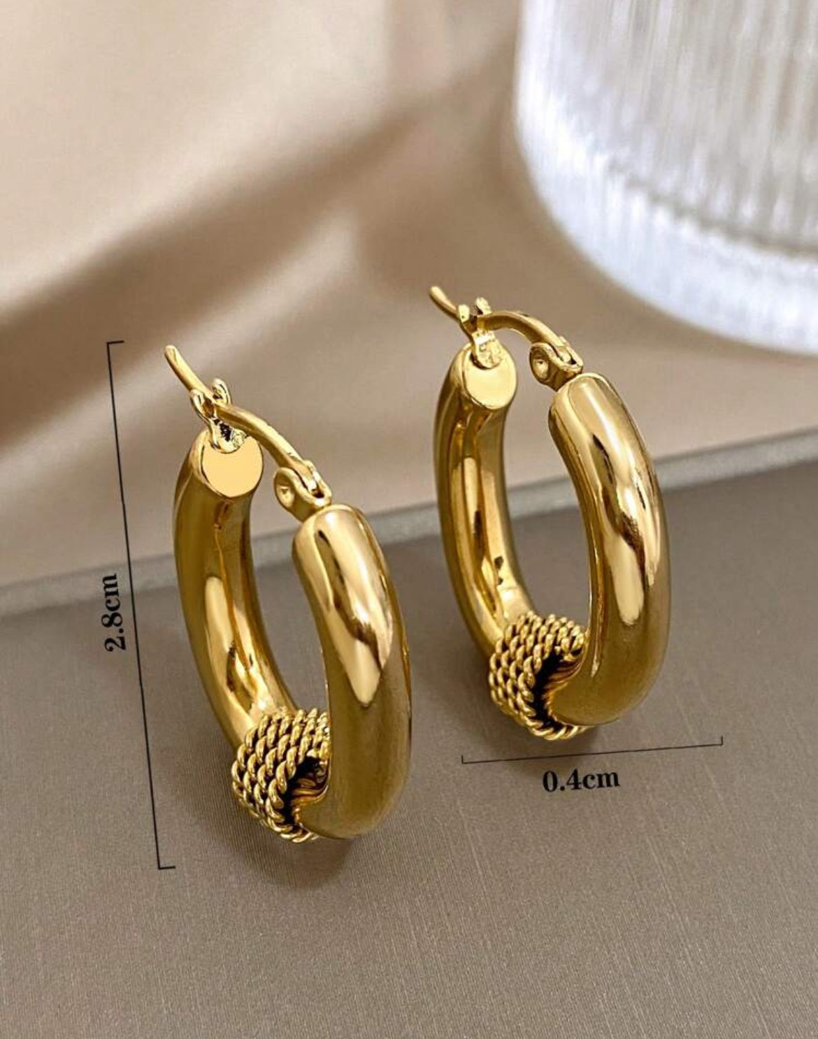 Samba Stainless Steel hoop earrings