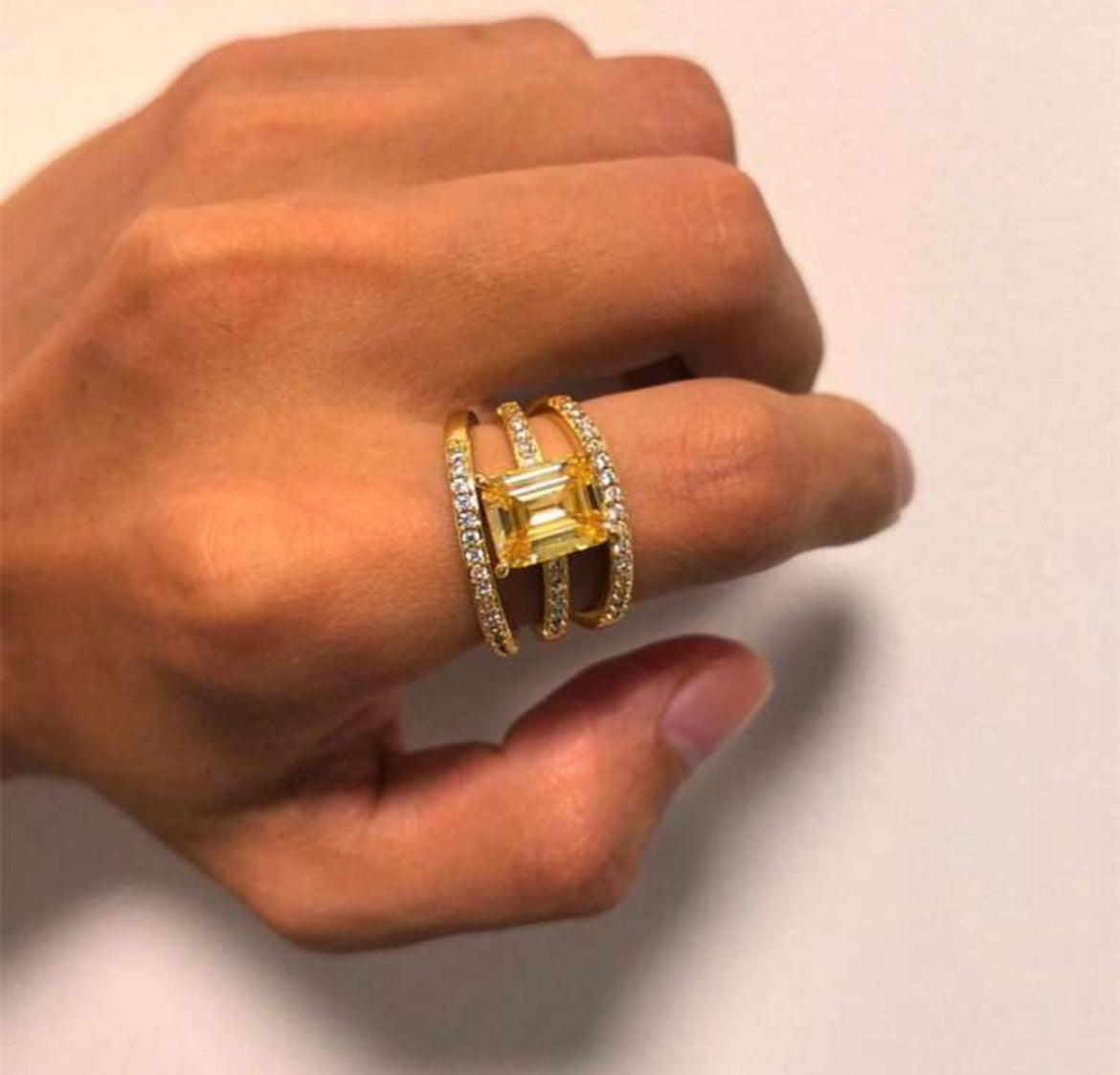 SunKissed Sparkle 3pc Ring Set